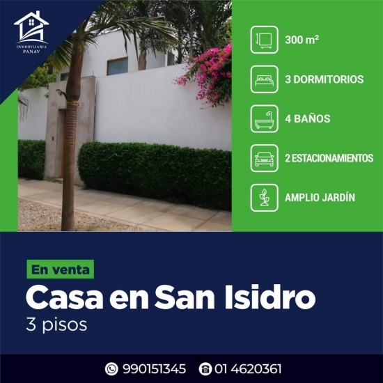Venta de Casa en SAN ISIDRO 